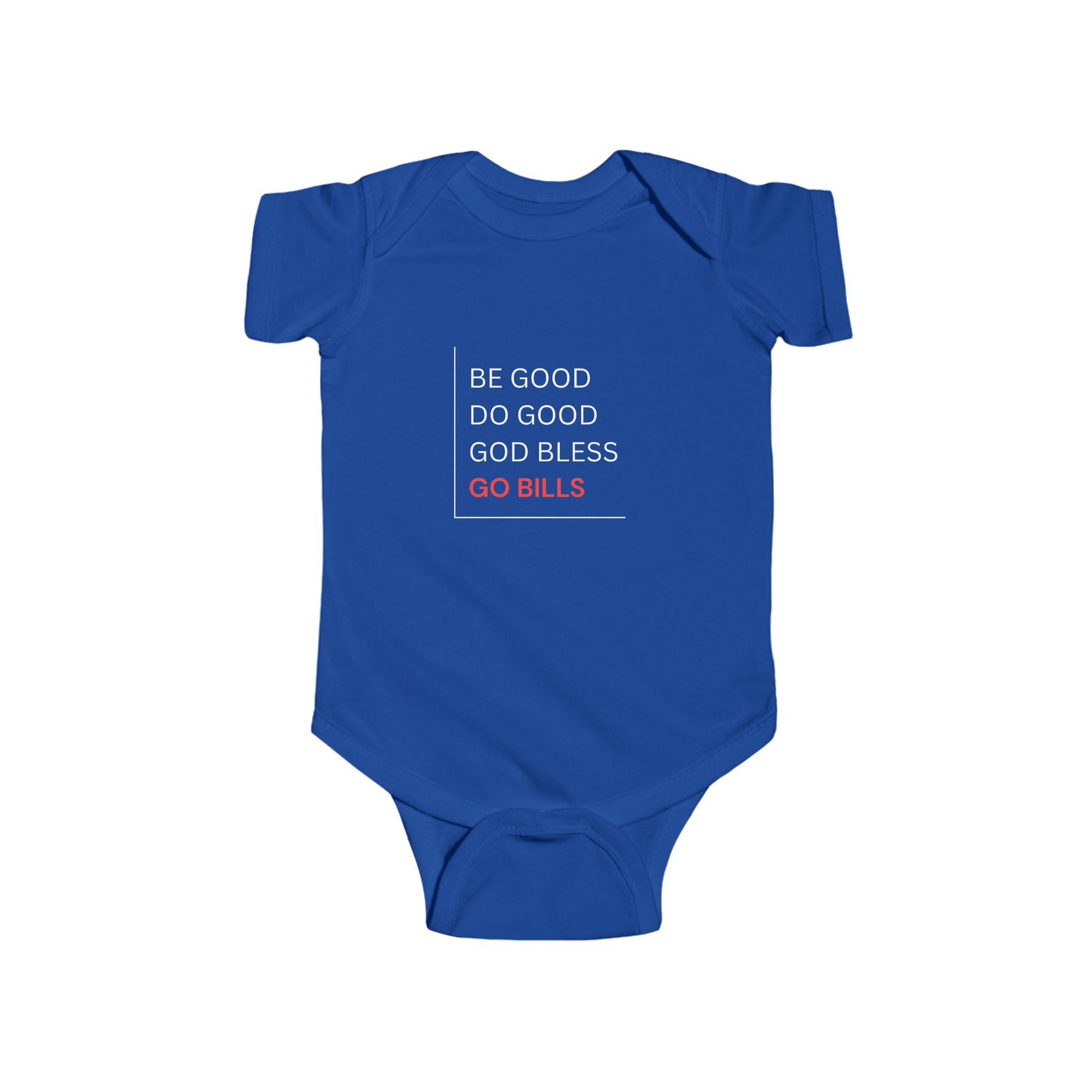 Bills-Inspired Infant Bodysuit with Positive Message, Baby Clothes, Sports Fan Gear, Gifts for New Parents, Casual Wear