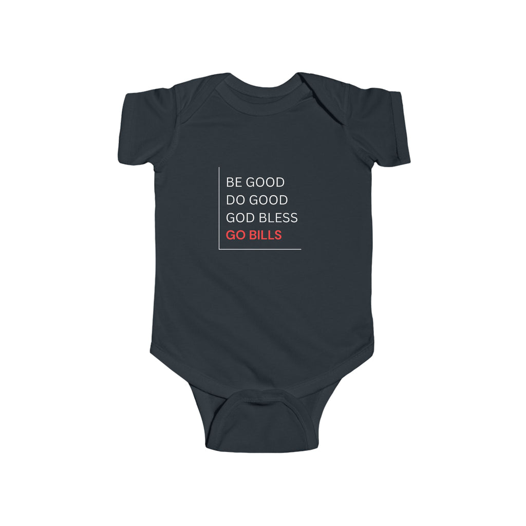 Bills-Inspired Infant Bodysuit with Positive Message, Baby Clothes, Sports Fan Gear, Gifts for New Parents, Casual Wear