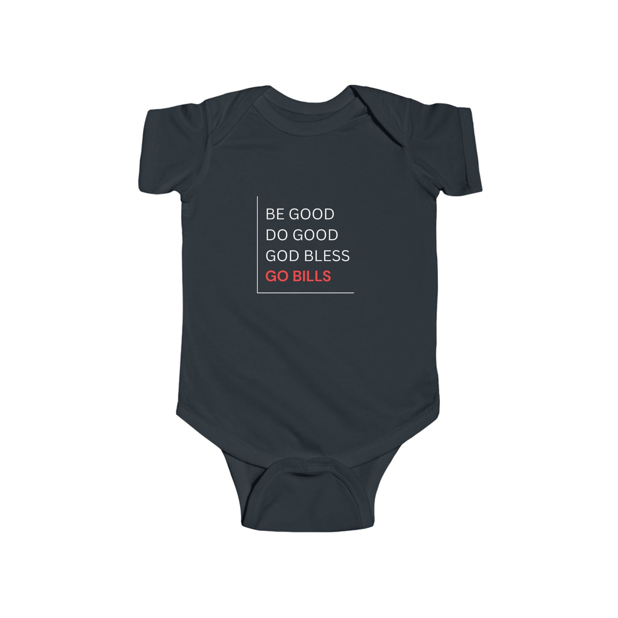 Bills-Inspired Infant Bodysuit with Positive Message, Baby Clothes, Sports Fan Gear, Gifts for New Parents, Casual Wear