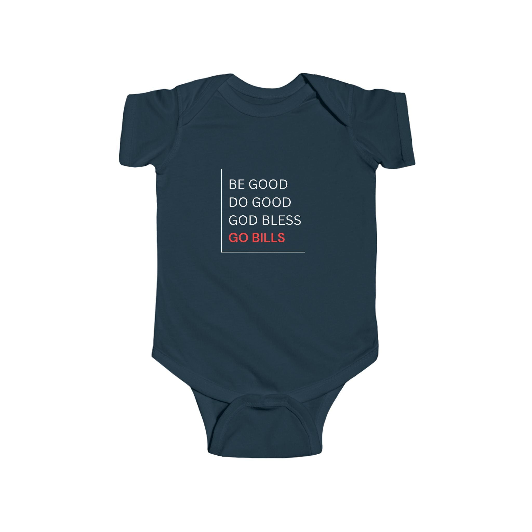 Bills-Inspired Infant Bodysuit with Positive Message, Baby Clothes, Sports Fan Gear, Gifts for New Parents, Casual Wear