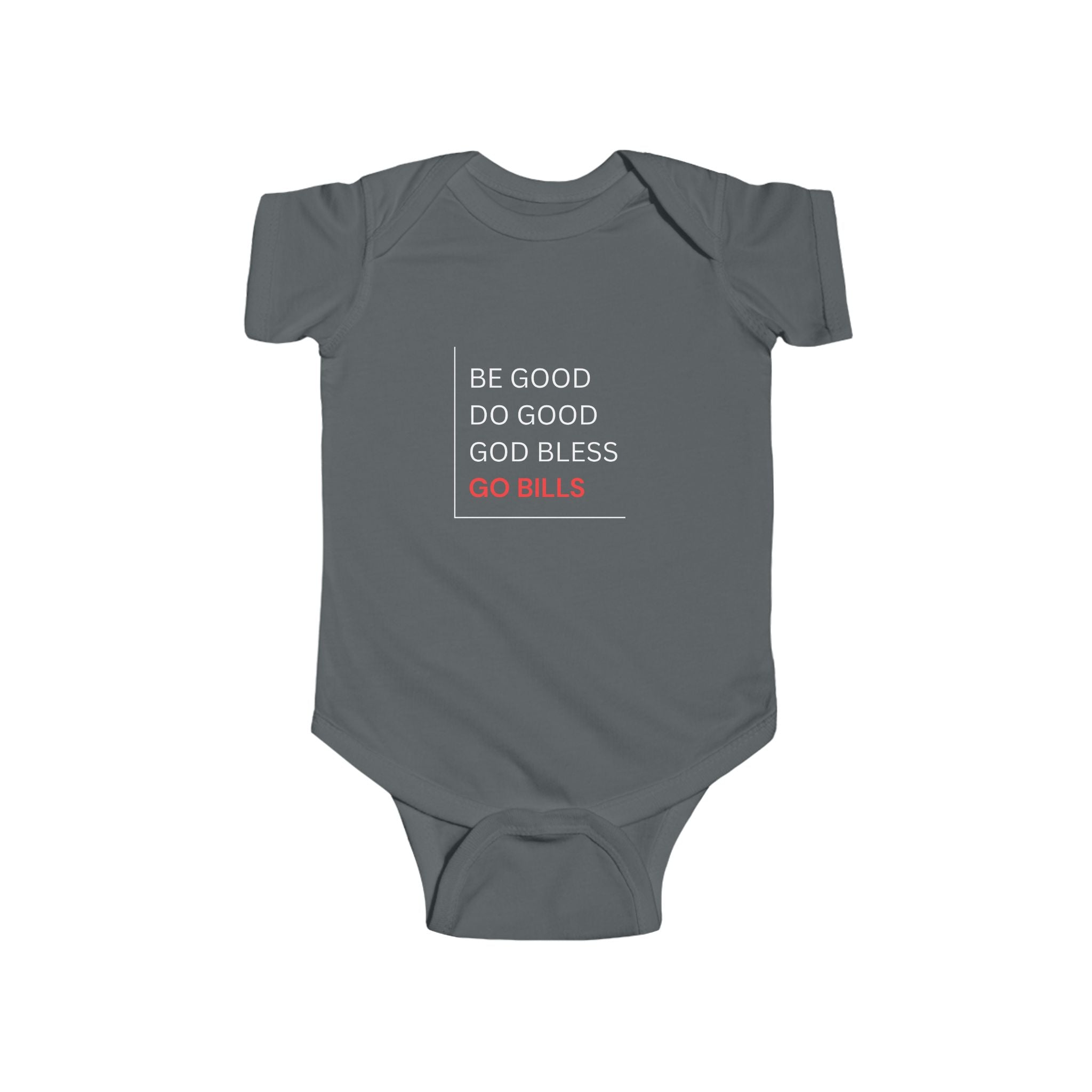 Bills-Inspired Infant Bodysuit with Positive Message, Baby Clothes, Sports Fan Gear, Gifts for New Parents, Casual Wear