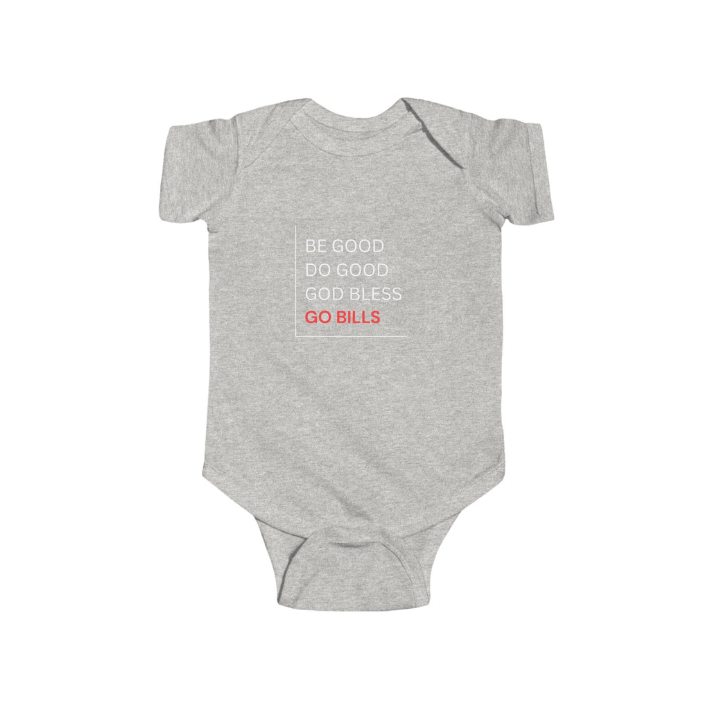 Bills-Inspired Infant Bodysuit with Positive Message, Baby Clothes, Sports Fan Gear, Gifts for New Parents, Casual Wear