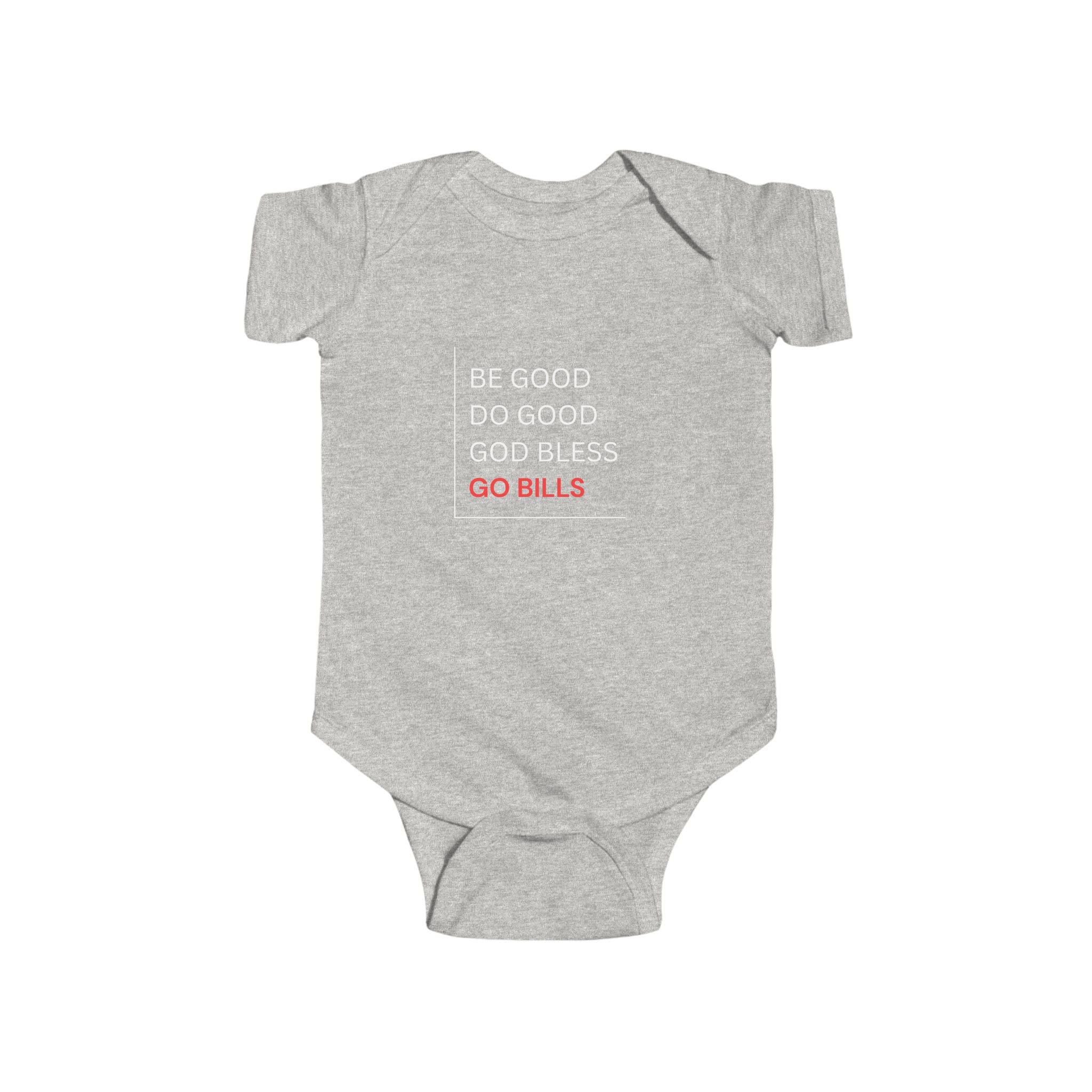 Bills-Inspired Infant Bodysuit with Positive Message, Baby Clothes, Sports Fan Gear, Gifts for New Parents, Casual Wear
