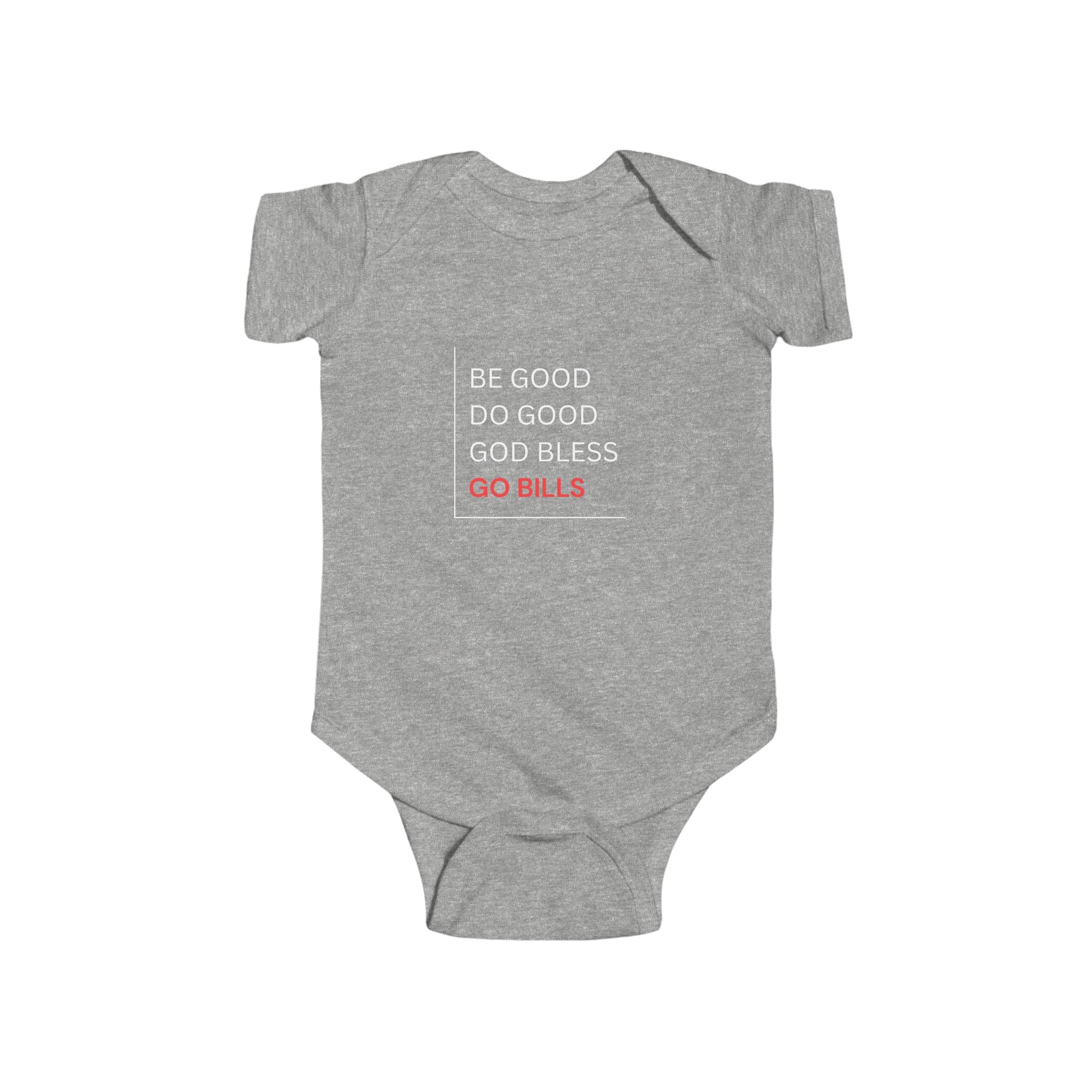 Bills-Inspired Infant Bodysuit with Positive Message, Baby Clothes, Sports Fan Gear, Gifts for New Parents, Casual Wear
