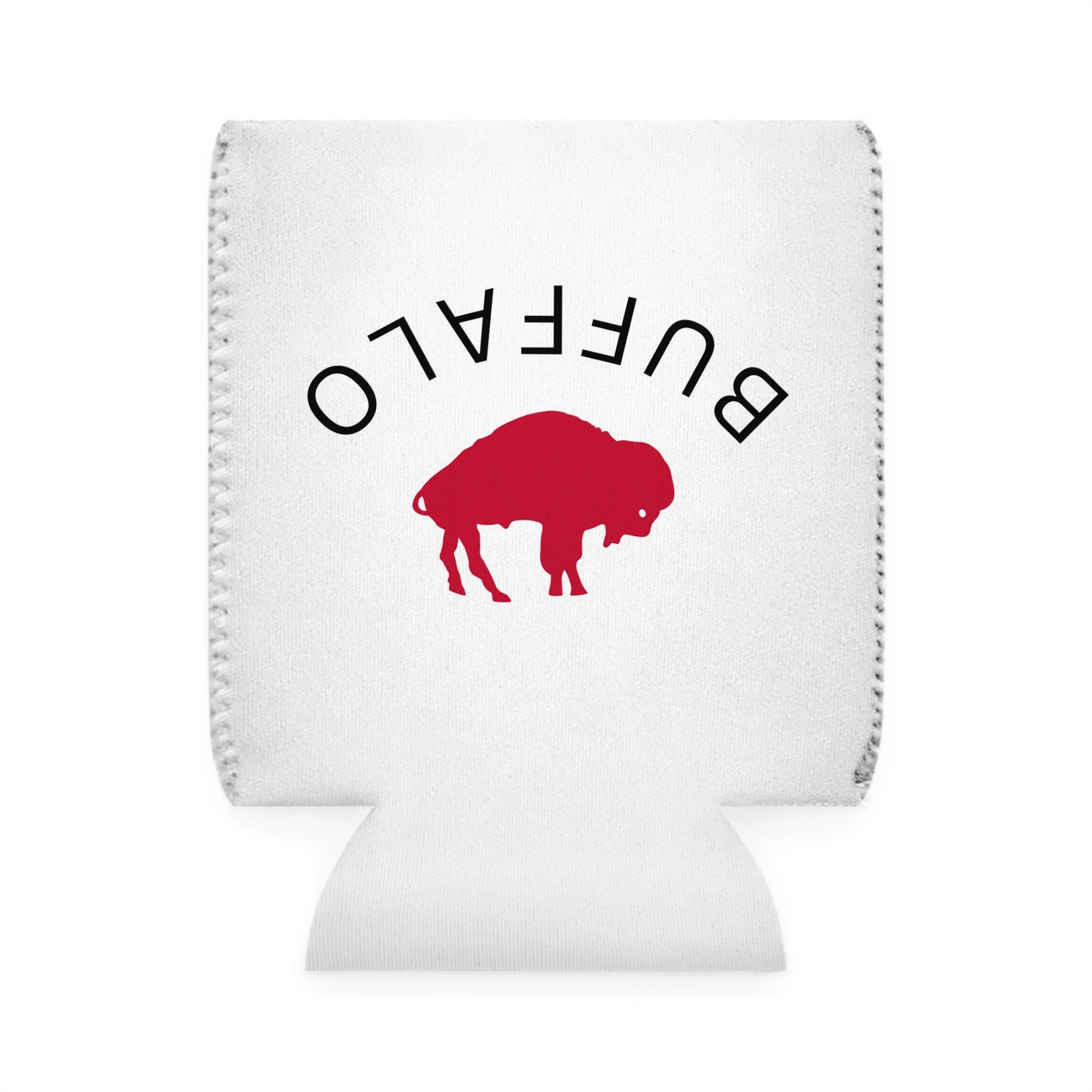 Buffalo Bills Can Cooler Sleeve, NFL Game Day Accessory, Team Spirit Beverage Holder, Tailgate Favor, Sports Fan Gift, Custom Cooler