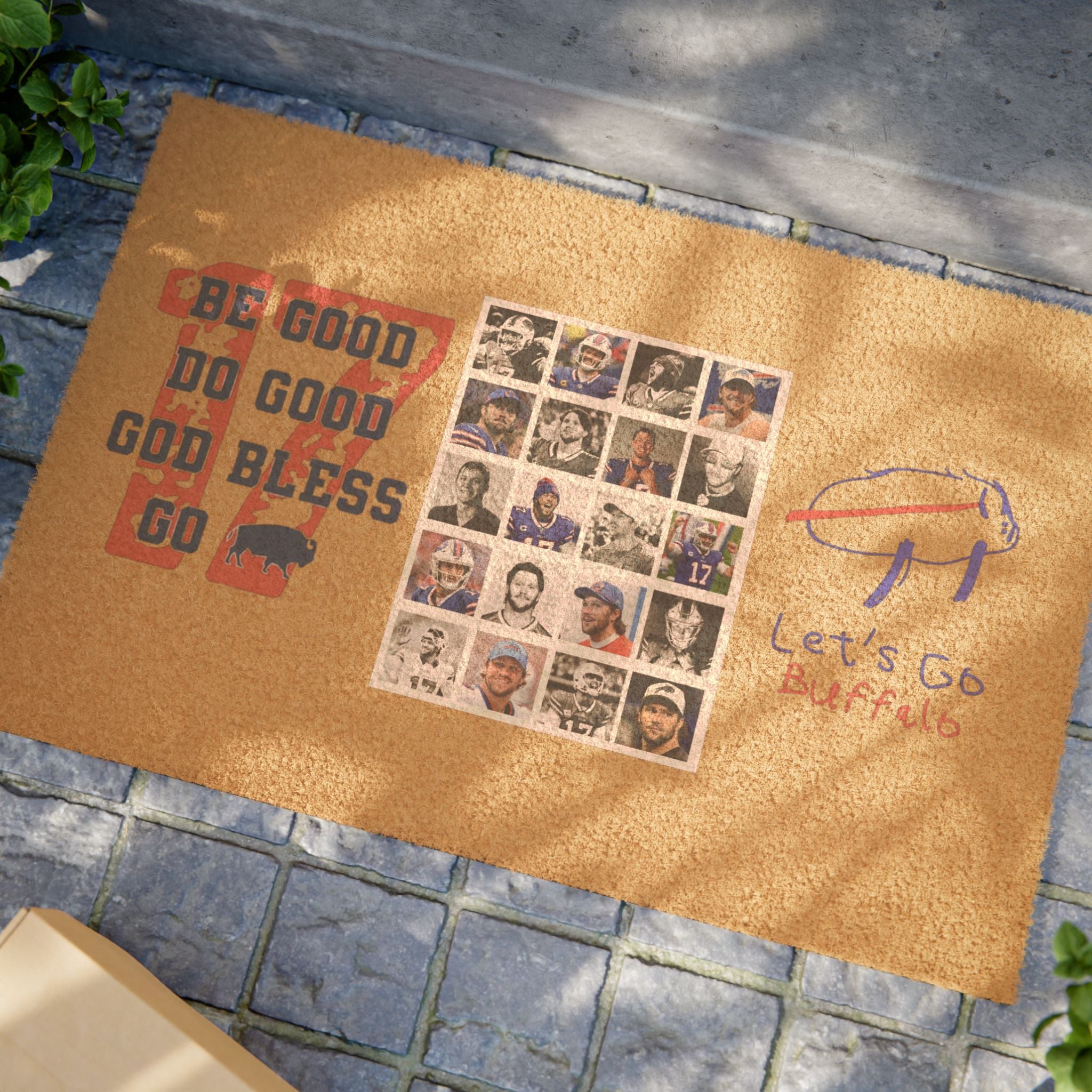 Inspirational Doormat with Positive Messages, Perfect for Home Entryway, Housewarming Gift, Seasonal Decor, Family Welcome Mat