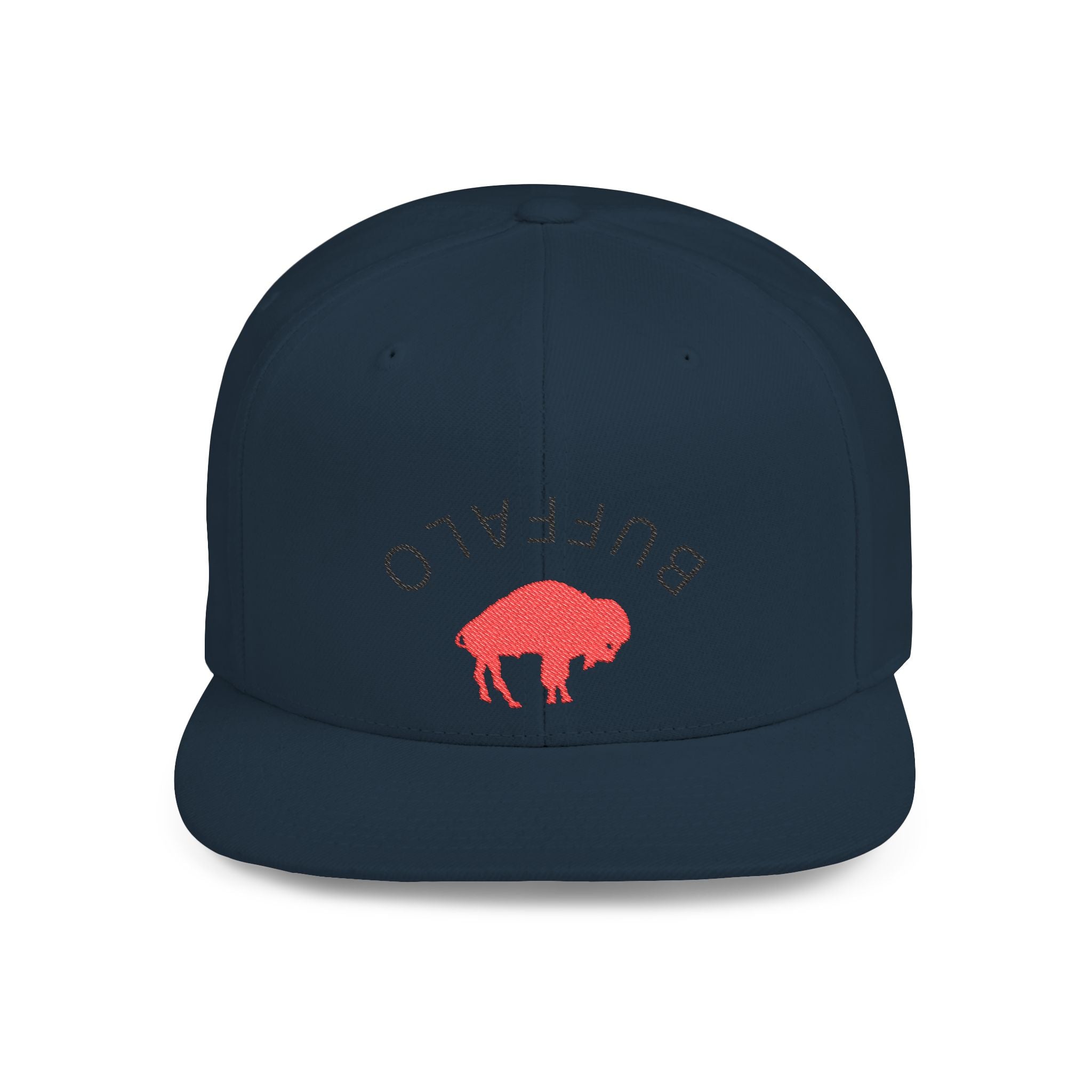 Stylish Buffalo Flat Bill Snapback Hat, Trendy Cap for Outdoor Events, Fashionable Gift for Him/Her, Casual Wear, Summer Accessories