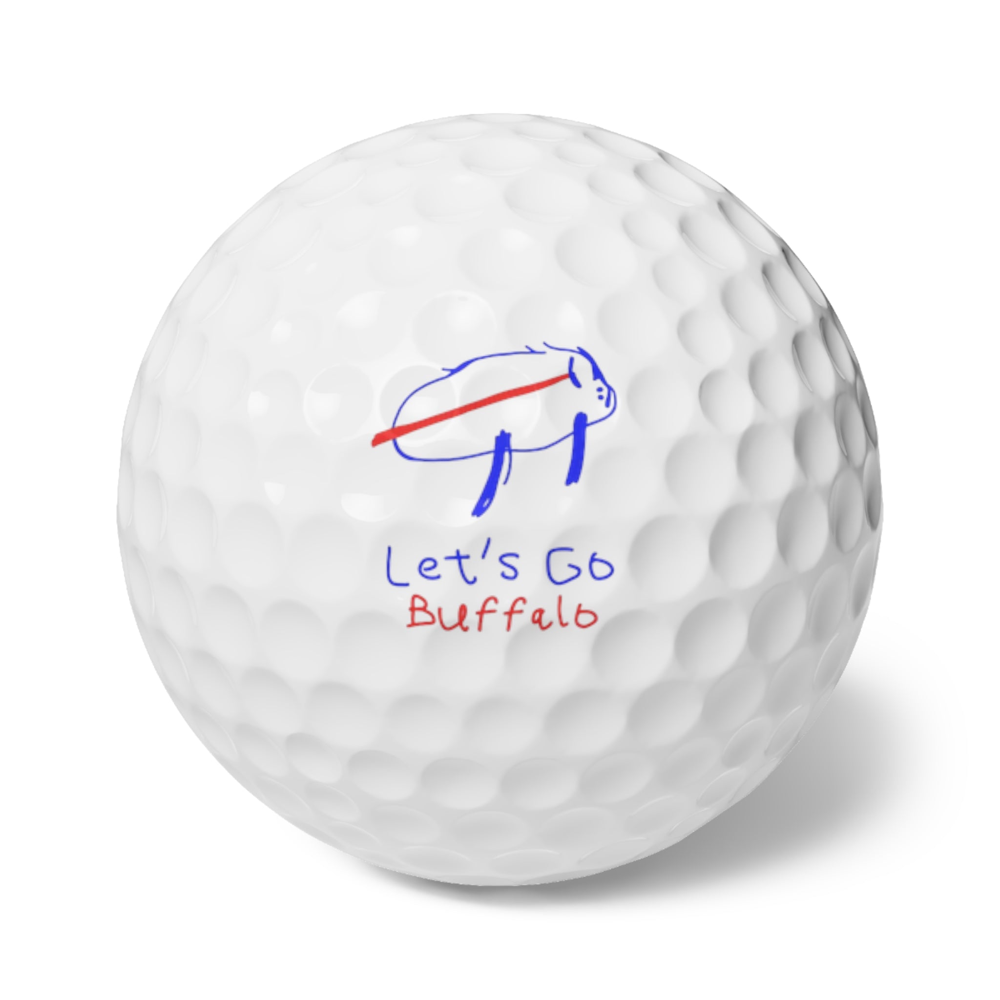 Buffalo-Themed Golf Balls, 6-Pack | Perfect for Golf Lovers, Gifts, Events, Sport Celebrations, Tee Off
