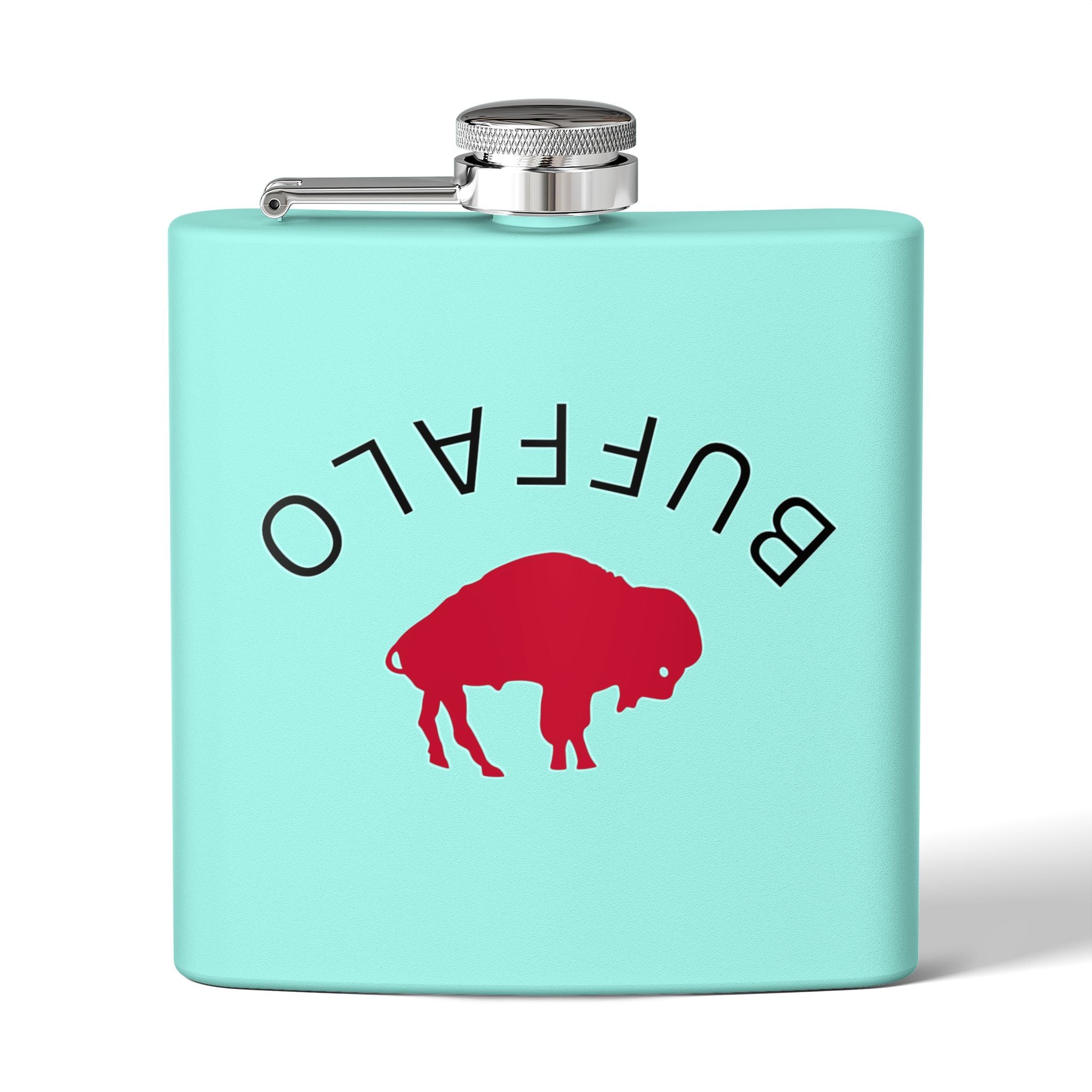Buffalo Stainless Steel Flask, 6oz - Perfect for Gifts, Camping, Tailgating, Weddings, and Celebrations