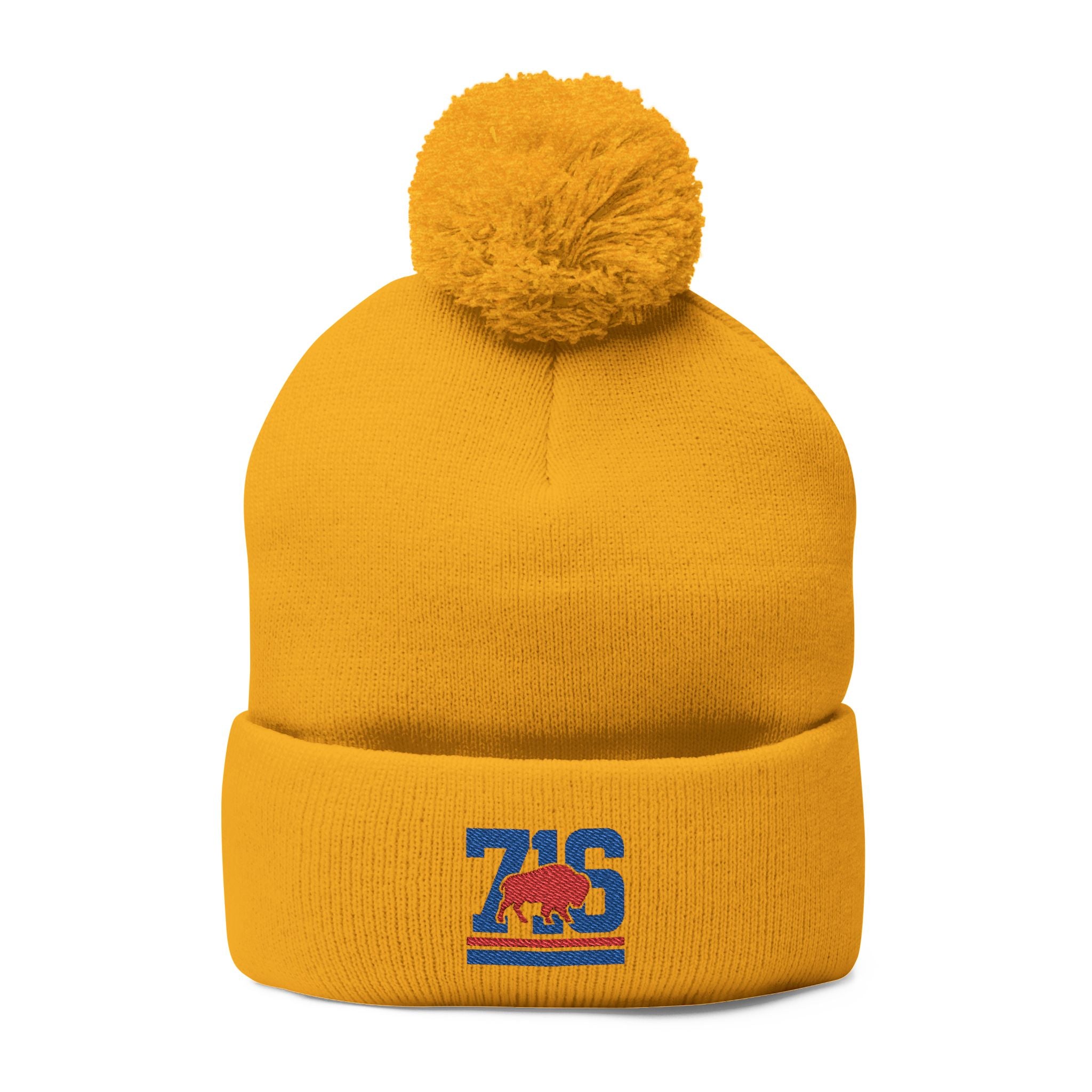 Buffalo 716 Football Knit Cap Embroidered Logo.